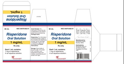 Risperidone Oral Solution_Carton.jpg CARTON LABEL - Risperidone Oral Solution Carton